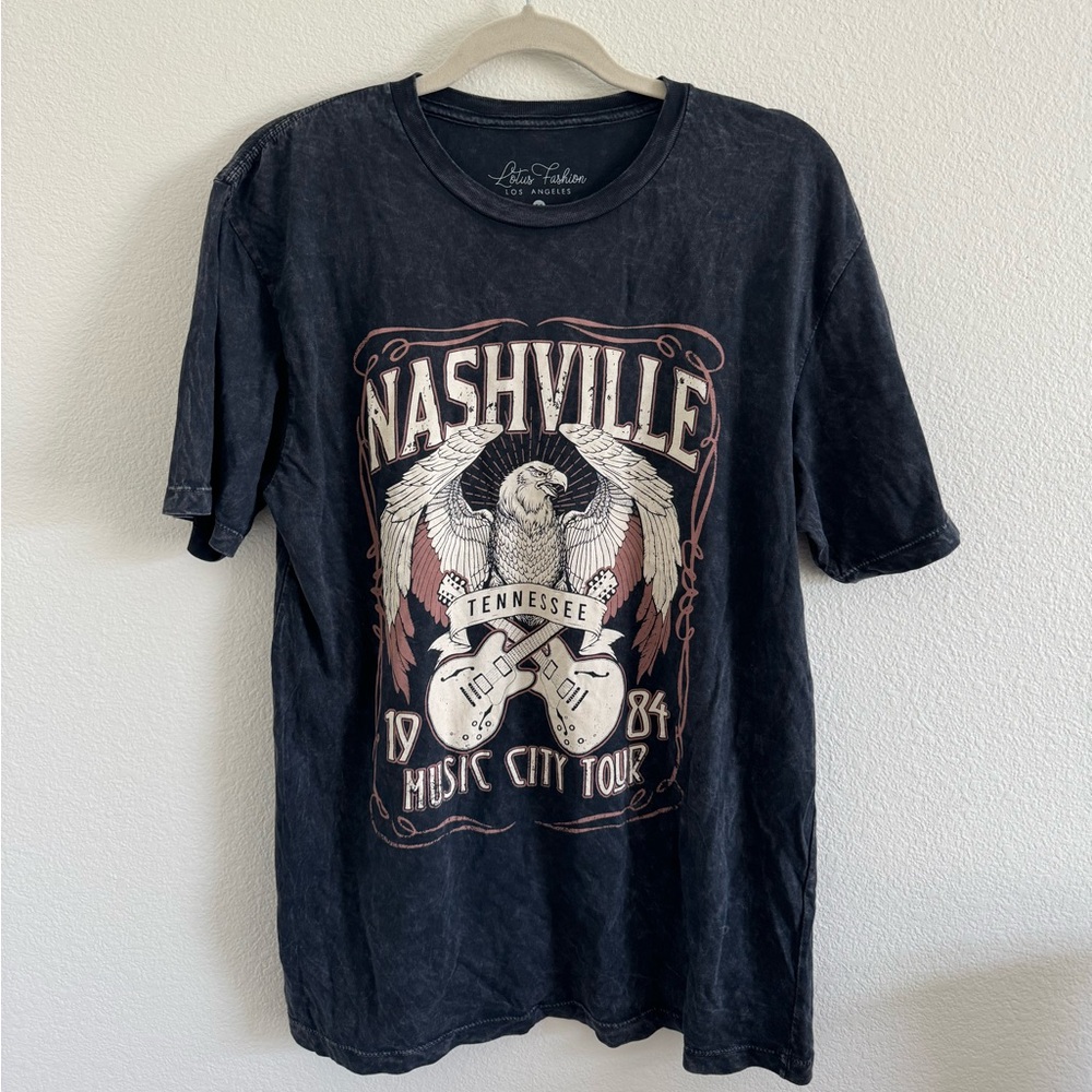 Nashville Music City Tour Black T-Shirt
